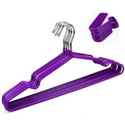 10pcs Random Color Clothes Hangers Hook Non Slip Storage Organize