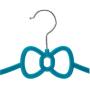 10pcs Random Color Velvet Clothes Hangers Bowknot Velvet Coat Hanger Non-Slip Flocking Hangers
