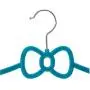 10pcs Random Color Velvet Clothes Hangers Bowknot Velvet Coat Hanger Non-Slip Flocking Hangers