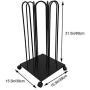 YGLight Hanger Clothes Hangers Cart Hold Hanger Storage Stand Smooth Anti-Rust Stacker Swivel Casters Easy Movement Iron, Wood (Color : Black)