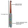 The Quilted Bear Crochet Hook Set - Premium Soft Grip Floral Crochet Hooks with Ergonomic Polymer Clay Handle 12 Hook Set (2mm, 2.5mm, 3mm, 3.5mm, 4mm, 4.5mm, 5mm, 5.5mm, 6mm, 6.5mm, 7mm & 8mm)