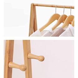 LBMy Hangers Coat Rack Floor Bedroom Drying Racks Bamboo Simple Solid Wood Living Room Clothes Rack Hangers Coat Hangers (Size : 60cm)
