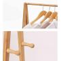 LBMy Hangers Coat Rack Floor Bedroom Drying Racks Bamboo Simple Solid Wood Living Room Clothes Rack Hangers Coat Hangers (Size : 60cm)