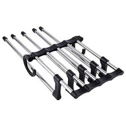 5pcs Pants Hanger Clothes Drying Rack Trouser Extension Multifunctional Convenient Rack Rod Towels
