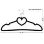 Corodo Velvet Hangers with Clips, Black Velvet Hangers Heavy Duty, 30 Pack Non Slip Clothes Hangers with 20 Pack Velvet Hangers Clips, Love Design Ultra Thin Pants Hangers for Space Saving Corodo Velvet Hangers with Clips, Black Velvet Hangers Heavy Duty, 30 Pack Non Slip Clothes Hangers with 20 Pack Velvet Hangers Clips, Love Design Ultra Thin Pants Hangers for Space Saving