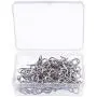 Waycreat Stainless Steel 1 Inch S Hooks Connectors S-shaped Hook, 80-pack Waycreat Stainless Steel 1 Inch S Hooks Connectors S-shaped Hook, 80-pack
