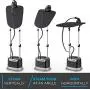 Professional Series Garment Steamer Accessories for Clothes Dual-Pro Iron, 1800 Watt Power and a Large Water Tank, Built-in Ironing Board and Garment Hanger Professional Series Garment Steamer Accessories for Clothes Dual-Pro Iron, 1800 Watt Power and a Large Water Tank, Built-in Ironing Board and Garment Hanger