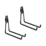 WINSOON Heavy Duty Double Utility Garage Hooks Wall Mount Hook Set Tool Tack Storage (2 x Large U Shape, Black) WINSOON Heavy Duty Double Utility Garage Hooks Wall Mount Hook Set Tool Tack Storage (2 x Large U Shape, Black)