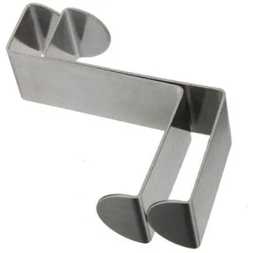 Stainless Steel Over Door Hooks Kitchen Towel Clothes Hanger Holder (2) Stainless Steel Over Door Hooks Kitchen Towel Clothes Hanger Holder (2)