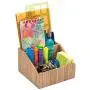 Multi-Use Bamboo Office Product Organizer Compact for Desktop, Holds Notepads, Pens, Pencils, Business Cards, Paper Clips, Stationery Supplies & More Multi-Use Bamboo Office Product Organizer Compact for Desktop, Holds Notepads, Pens, Pencils, Business Cards, Paper Clips, Stationery Supplies & More