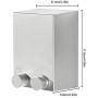 4.2M Stainless Steel Retractable Clothesline Indoor Clothes Hanger Drying Rack Travel Accessories, White