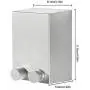 4.2M Stainless Steel Retractable Clothesline Indoor Clothes Hanger Drying Rack Travel Accessories, White 4.2M Stainless Steel Retractable Clothesline Indoor Clothes Hanger Drying Rack Travel Accessories, White
