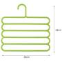 5 Layers Non-Slip Multifunctional Clothes Hangers 10PC Random Color Pants Storage Hangers Cloth Rack Multilayer Storage Scarf Tie Rack Hanger