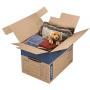 Bankers Boxes SmoothMove Prime Moving Boxes, Tape-Free, FastFold Easy Assembly, Handles, Reusable, Large, 24 x 18 x 18 Inches