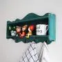 three thousand Home Decor Wall Hanger Wood Storage Racks Storage Boxes Key Hanging Storage Case Phone Racks Wood Shelf Clothes Hat Storage Hanger,Yellow
