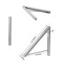 Anjuer Wall Mounted Drying Rack Clothes Hanger Folding Wall Coat Racks Aluminum Home Storage Organiser Space Savers