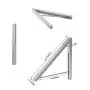 Anjuer Wall Mounted Drying Rack Clothes Hanger Folding Wall Coat Racks Aluminum Home Storage Organiser Space Savers Anjuer Wall Mounted Drying Rack Clothes Hanger Folding Wall Coat Racks Aluminum Home Storage Organiser Space Savers