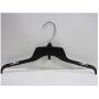Lot of 120 Black Plastic Adult Clothes Shirt Hangers 17" wide