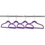 TQVAI 50 Pack Kid Velvet Clothes Hangers Non Slip Space Saver, Purple (Renewed)