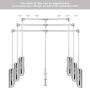 Lift/Pull Down Adjustable Width Hanger,Wardrobe Clothes Hanging Rail Space Saving (Size : 60-83cm)