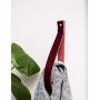 Large Leather Wall Hook, minimal wall hanging strap towel hook rack wall leather loop strap for scarf hook storage hanger towel holder leather shelf strap