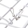 XQY Drying Rack Hangers Airer Indoor Towel Rack White Iron Outdoor Balcony Drying Rack Floorstanding Folding Hanger Clothes Rack