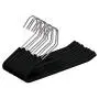 Spring Fever Open End Trouser Hangers, Slack Pant Hanger with Non-Slip Foam Coated (Black, 10 Pack)
