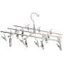 XISAOK Hanging Rack/Collapsible Clothes Pegs Drying Rack/Windproof Laundry Hanger-20 Clothespin