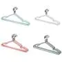 10pcs Random Color Non-Slip Hangers, Space Saving Hangers Solid Metal Coat Clothes Hangers Curving Drying Rack for Shirts Sweaters Dress 10pcs Random Color Non-Slip Hangers, Space Saving Hangers Solid Metal Coat Clothes Hangers Curving Drying Rack for Shirts Sweaters Dress