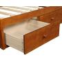 Wood Platform Bed with 3 Drawers - Twin Storage Bed Wood Slat Support, No Boxes Spring Needed Wood Platform Bed with 3 Drawers - Twin Storage Bed Wood Slat Support, No Boxes Spring Needed