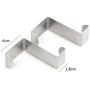 Factory Price 2PCS Door Hook Stainless Cabinet Clothes Hanger Kitchen Organizer Cozinha Storage Organizer Rack Holder Tools