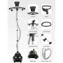 AICOK Professional Heavy Duty Hanging Clothes Steamer, 1500W Full Size Garment Steamer for Clothes, 1.6L(56.3OZ) 70min Continuous Steam, Fabric Brush/Splint/2 Hangers, 4-Level Height Adjustment, Black AICOK Professional Heavy Duty Hanging Clothes Steamer, 1500W Full Size Garment Steamer for Clothes, 1.6L(56.3OZ) 70min Continuous Steam, Fabric Brush/Splint/2 Hangers, 4-Level Height Adjustment, Black