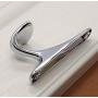 KFZ Hat and Coat Hook,Clothes Hook,Bath Towel Hook,HAO-SPN0001 Zinc Alloy Hanger (1 Pack, SPN0001-Bright Chrome)