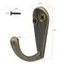 HOVEOX 20 Pcs Bronze Single Hooks Coat Wall Mounted Single Hooks Hangers No Scratch Robe Hooks Equipped with 40 Pcs Screws & a Free Screwdriver for Bath Kitchen Garage Heavy Duty, Vintage HOVEOX 20 Pcs Bronze Single Hooks Coat Wall Mounted Single Hooks Hangers No Scratch Robe Hooks Equipped with 40 Pcs Screws & a Free Screwdriver for Bath Kitchen Garage Heavy Duty, Vintage