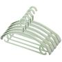 SAASNY Standard Plastic Hangers Adult Clothes Hangers,25 Pack,Thin Space Saving,Non-Slip Material,Simply Elegant,Nice Size for Adult Wardrobe/Closet/Cupboard,42 cm,Green Ideal for Home and Shops