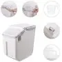 FOONEE Rice Storage Container 15kg, Big Containers with Lids for Storage Rice, Sealed Moisture-Proof Storage Box, Rice Bucket Bulk Storage Air-Tight Large, Grain Storage Containers Large