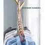Space-Saving Hangers 5PCS Magic Clothes Hanger Organizer Rotate Anti-Skid Folding Hanger Multifunction Space Saving and Cascading Features for Drying and Storage to Family Green