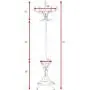 ZKYMJ Wood Stand hat Coat Coat Rack Hanging Bag Hanger Tree 12 Hook with Umbrella Stand Modern Hanger Clothes (Color : D)
