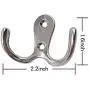 Rustic Coat Hooks Double Prong Wall Mounted 12 Packs with 28 Screws 20 LB Utility Hooks Heavy Duty Towel Hooks Retro Double Hooks for Coat, Scarf, Bag, Towel, Key, Cap, Cup (5# Silver 12 Pack) Rustic Coat Hooks Double Prong Wall Mounted 12 Packs with 28 Screws 20 LB Utility Hooks Heavy Duty Towel Hooks Retro Double Hooks for Coat, Scarf, Bag, Towel, Key, Cap, Cup (5# Silver 12 Pack)
