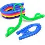 JUMERY-Heavy Duty Clothing Hangers, Portable Folding Clothes Hanger, Lightweight,Extra-Large Load-Bearing, Foldable,Non-Slip, Travel,Home, (Random Color)