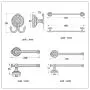AUSWIND 4-Piece Antique Brass Carved Wall Mounted Bathroom Hardware Set (Toilet Paper holder without cover/Robe Hook/Towel Bar/StraightTowel Rings) AUSWIND 4-Piece Antique Brass Carved Wall Mounted Bathroom Hardware Set (Toilet Paper holder without cover/Robe Hook/Towel Bar/StraightTowel Rings)