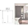 Lift Pull Down Adjustable Width Hanger,Wardrobe Clothes Hanging Rail (54-124cm) (Size : 54-69cm)