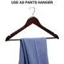 HOUSE DAY Premium Wooden Hangers for Coats Wooden Clothes Hangers 20 Pack Wooden Hangers Bulk Wooden Coat Hanger Brown Premium Hangers Wooden for Clothes Pants Skirt