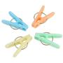 Mokylor 20Pcs Convenient Plastic Laundry Clothes Pins Hangers Spring Clamp Clips Sock Clips