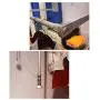 ZHBWJSH Pull-Down Wardrobe Lifting Clothes Rail Telescopic Rod Household Lifting Clothes Hanger Buffered Clothes Rail (Size : 670-900MM)