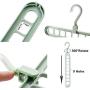 Music Dream Space Saving Hangers-Magic Cascading Hangers-Multifunctional Closet Clothes Hanger Organizer 10Pack Green