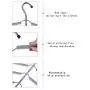 5pcs Random Color Multilayer Fish Bone Shape Stainless Steel Clothing Storage Racks Clothes Hanger Storage Holder Wardrobe Laundry Drying Rack