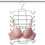 Bloberey Tank Tops Hanger Metal Folding Space Saving Hanger Closet Organizer for Tank Tops,Cami,Bras,Bathing Suits, Belts,Ties（4 Pack）