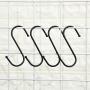 S Hooks Heavy Duty, 20-Pack Black S Shaped Hooks for Hanging Plants, Pan, Pots, Cloths, Premium S Hanger Hooks with Metal Balls