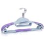 CLFAF Plastic Hangers, Non Slip Clothes Hangers Space Saving Clothes Hangers for Jackets Shirts Dresses Scarves Camisole -Purple 10-Pack CLFAF Plastic Hangers, Non Slip Clothes Hangers Space Saving Clothes Hangers for Jackets Shirts Dresses Scarves Camisole -Purple 10-Pack